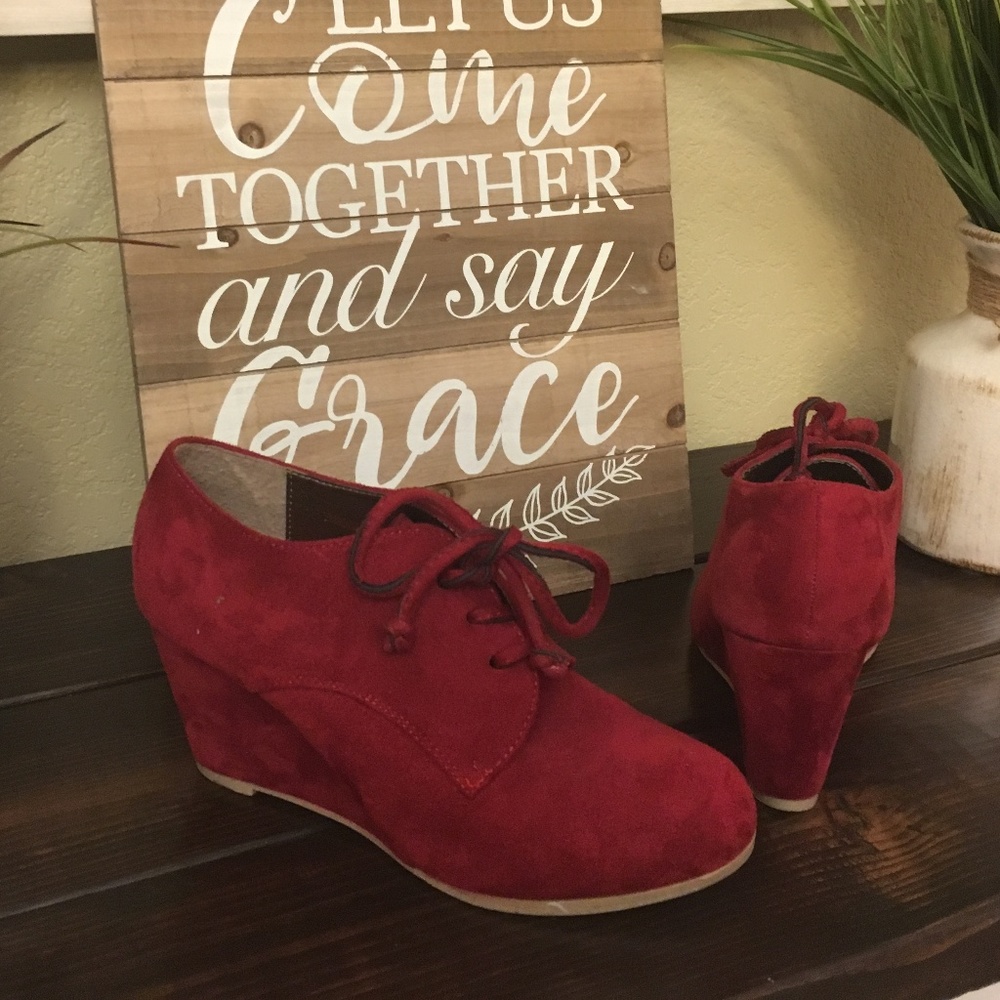 Wedge Ankle Lace Up Boot